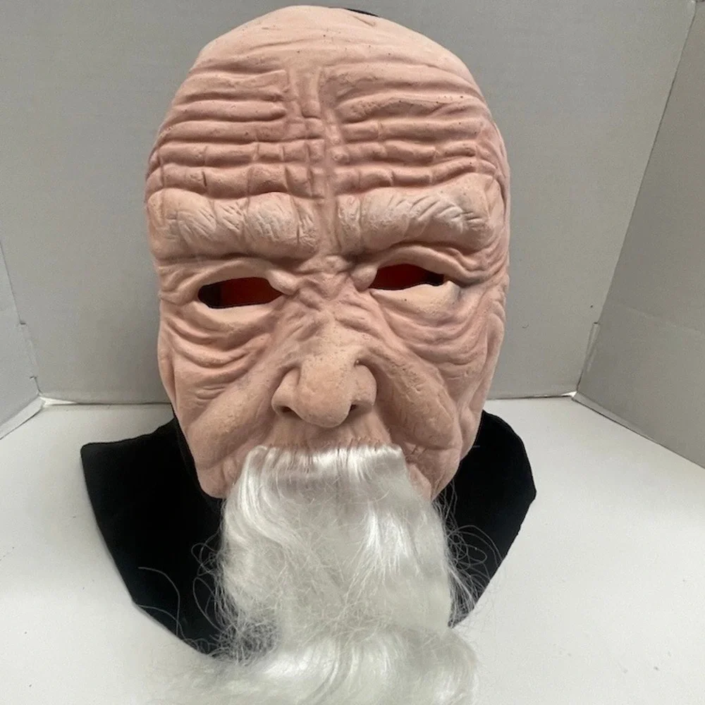 Vintage Paper Magic Group (PMG) Old Man Wizard Halloween Mask